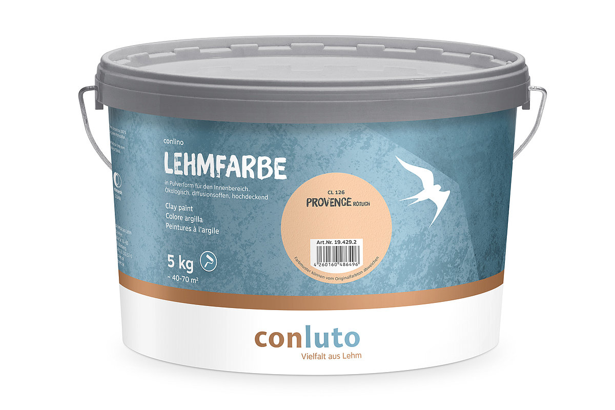 Conluto Lehmfarbe 5kg für innen - Die Farbe der Natur