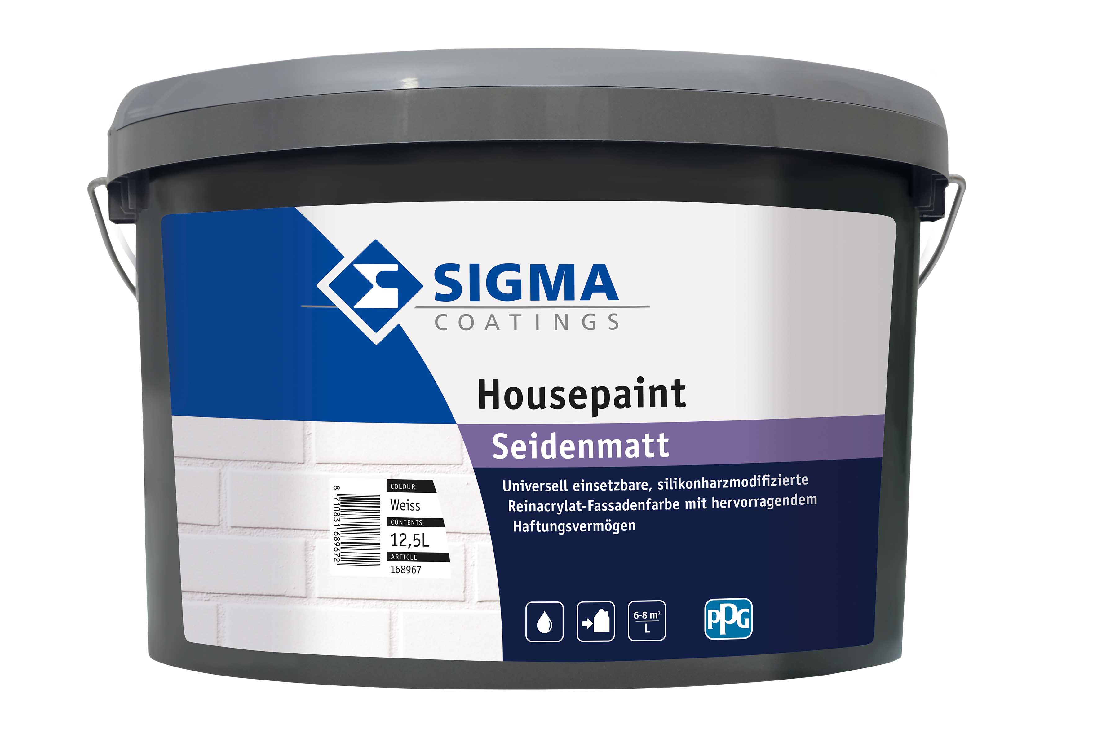 SIGMA Housepaint Weiß 12,5 L - Fassadenfarbe