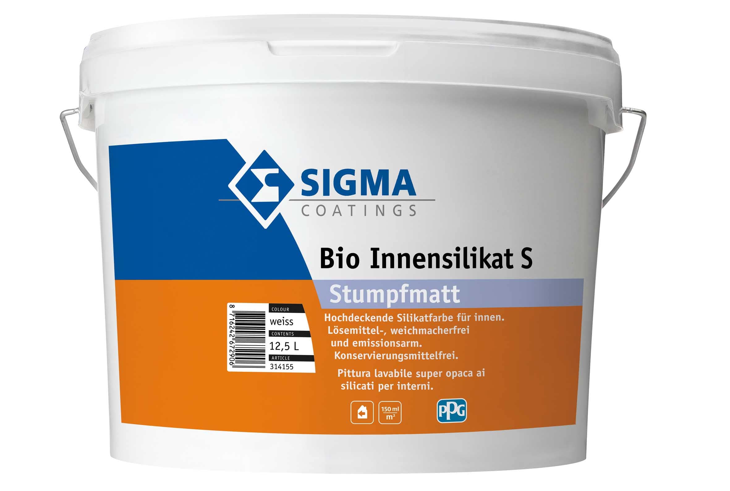 SIGMA Bio Innensilikat S Weiß 12,5 Liter