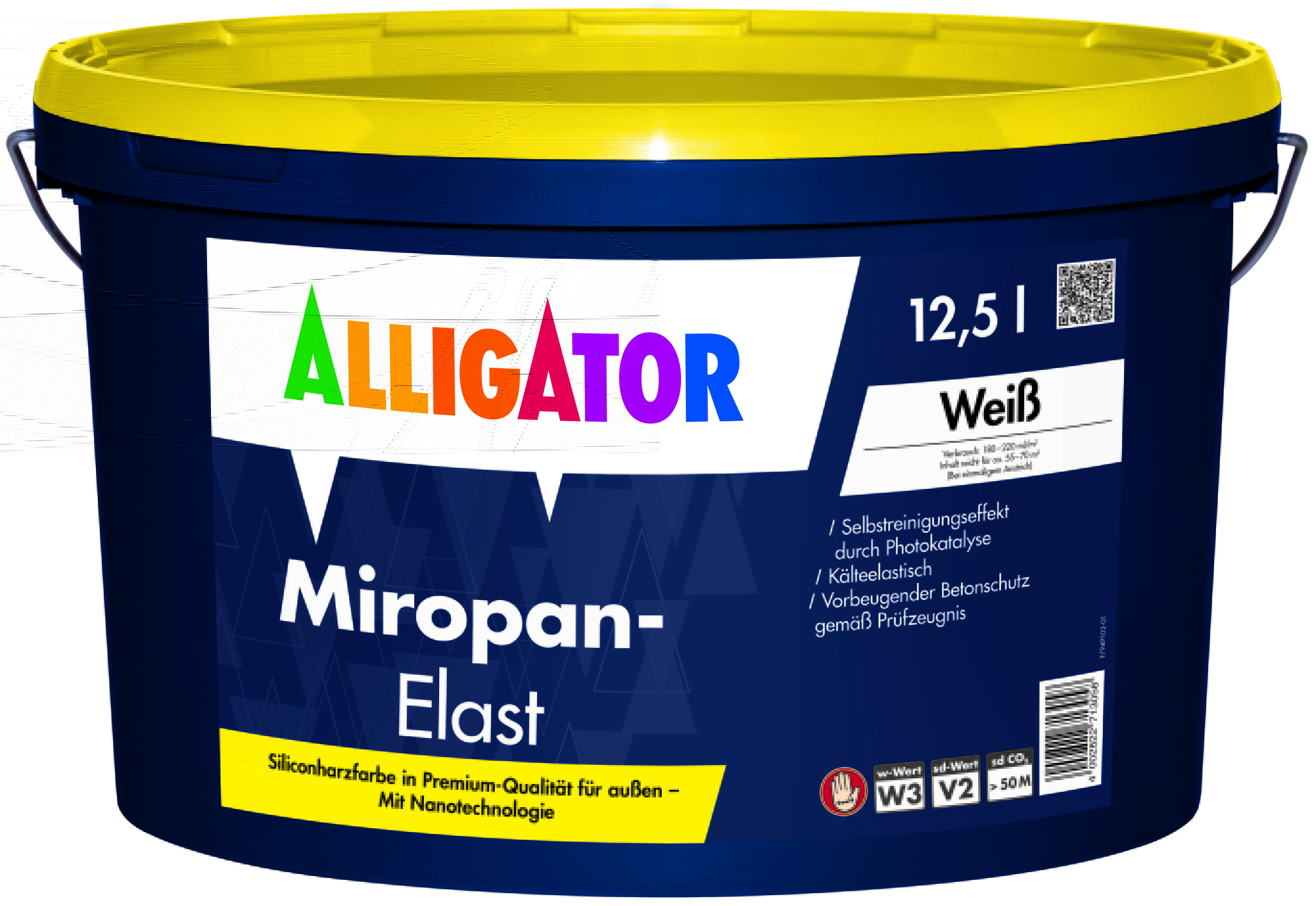 ALLIGATOR Miropan-Elast Fassadenfarbe Weiß 12,5 L