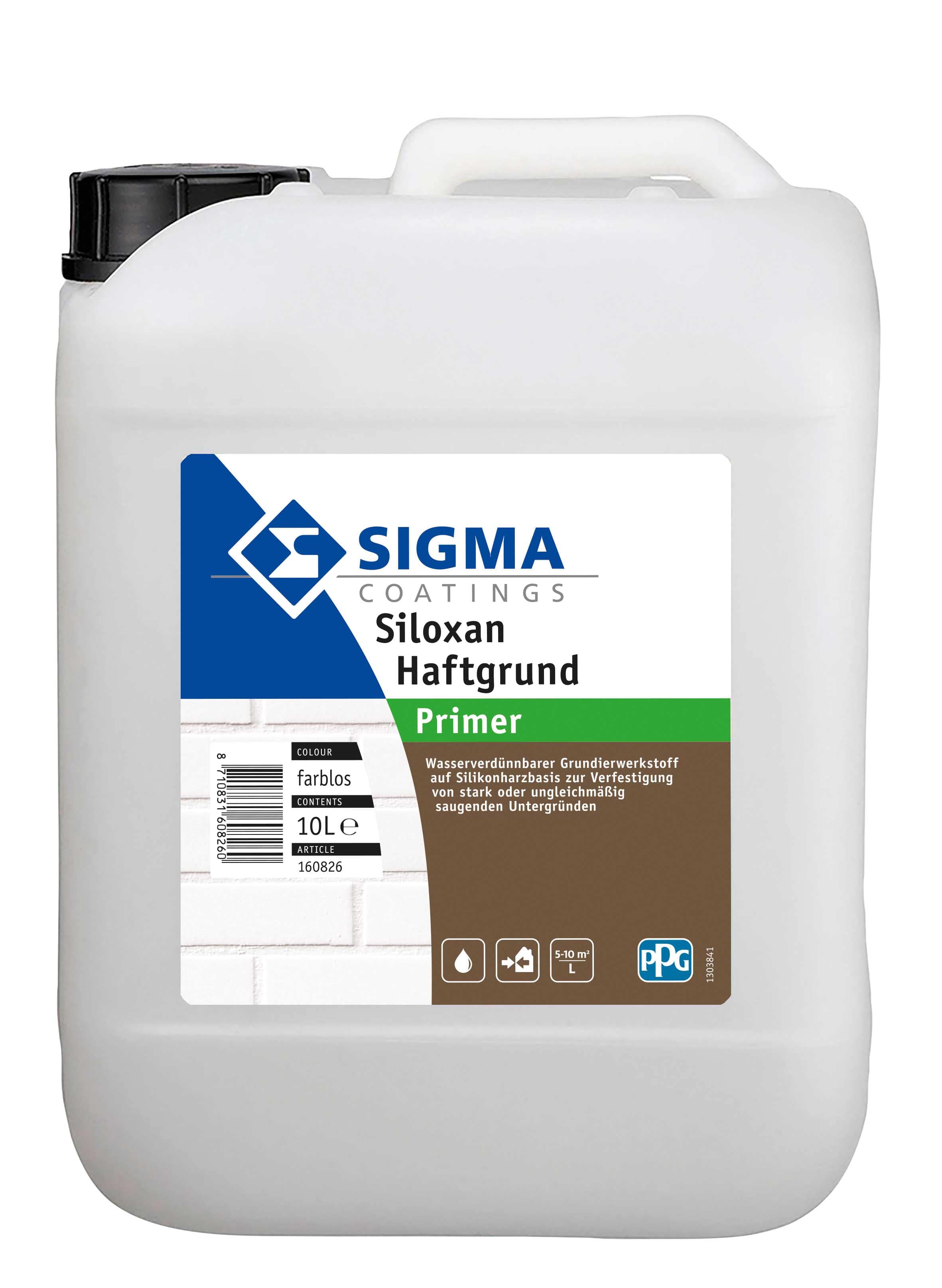 SIGMA Siloxan Haftgrund 10L - wasserverdünnbare, umweltfreundliche Grundierung